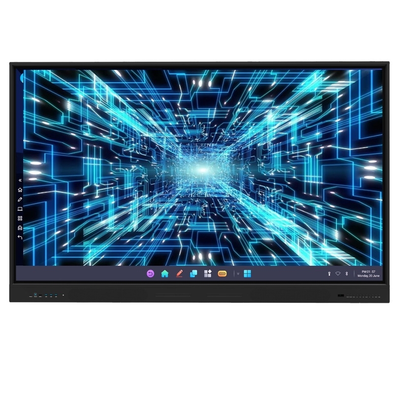 En son 4GB + 64GB LCD Akıllı Tahta 75 inç Dijital Beyaz Tahta Eğitim İş Yeri