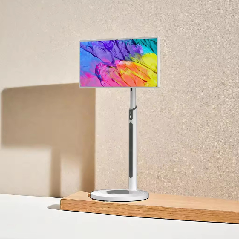 32 Inch Android Akıllı Dokunmatik Ekran Televizyon USB Wifi Portatif TV LCD Monitor Oyun Çalışma Egzersiz için Pil Gücü