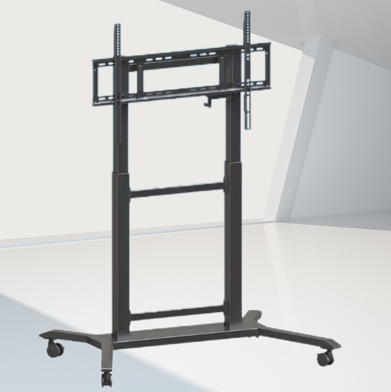 iBoard TV Mobil Araba TV Montaj Yüksekliği Düzenlenebilir 42''- 86" etkileşimli düz panel Trolley Stand Bracket Floor Stand