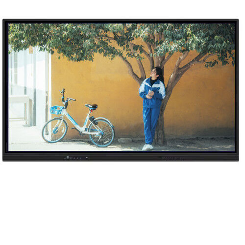 65 inç 4K çözünürlüklü çoklu dokunmatik etkileşimli düz panel akıllı panosu okul ve konferans için