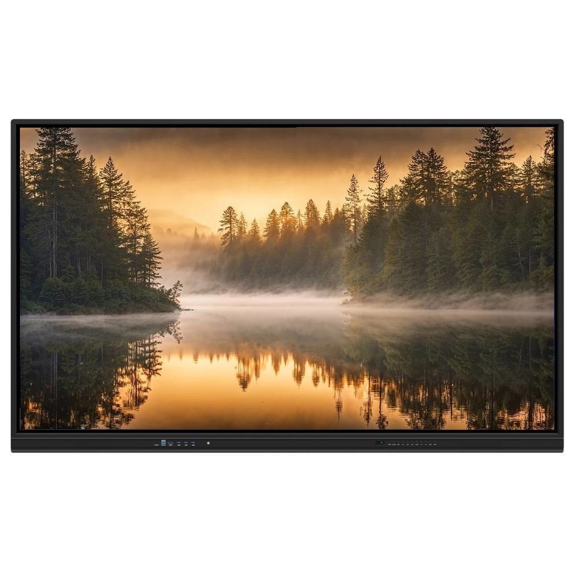 4K 65 75 86 98 110 inç Parlama karşıtı tempered Panel Interactive Smart Whiteboard IR Monitor Super Slim Frame okul toplantısı eğitim etkinliği için bilgisayar monitörü