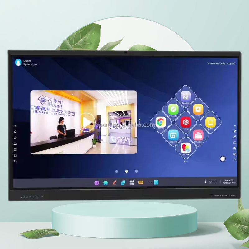 IBoard 55-110 Inch Akıllı Tahta Etkileşimli Elektronik Beyaz Tahta Sınıf Okul Öğretimi Toplantı Odası için Etkileşimli Tahtalar
