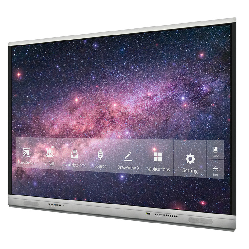 Duvar Montaj Seçeneği ve Ses Çıktısı Arayüzü için Yüksek Kontrastlı Etkileşimli Dokunmatik Ekran Whiteboard