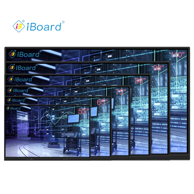 Eğitim ve eğitim için kamera ve mikrofon ile 75 86 Inch Android dokunmatik panel panosu ile akıllı Blackboard