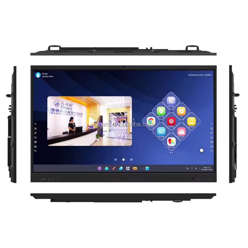 Kızılötesi Dokunma Teknolojisi Etkileşimli Dokunma Ekranı Monitörü 150W Güç tüketimi 178° Görünüm açısı