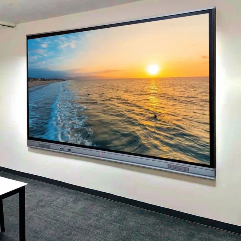 65 Inch Interactive Panel for Presentation Performance With Wifi Bluetooth Whiteboard Software Inbuilt For Classroom Meeting Room Beyaz/Siyah Kabine Rengi