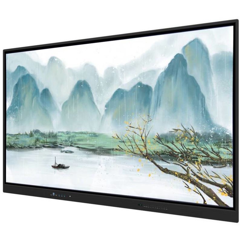 Iboard Interactive Whiteboard 75 Inch USB Çıktıları Dokunmatik Panel Ekranı Siyah Çerçeve Renkli Eğitim için Ofis İş Uygulamaları Güçlü Yazılımla