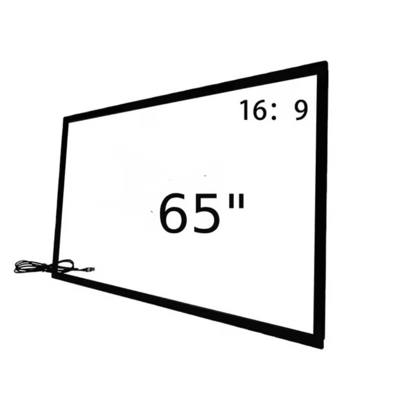 Kızılötesi Dokunmatik Çerçeve Katmanı 32 43 49 55 65 75 İnç 40 Kızılötesi Dokunmatik Nokta Dijital Kiosk Totem TV Monitör için USB Bağlantısı ile