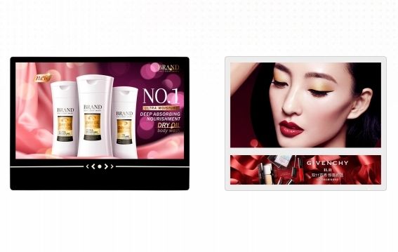 Süpermarket Havaalanı Oteli için Android/Windows OS Duvar Montajlı Dokunmatik Ekranlı Dijital Reklam Monitörü