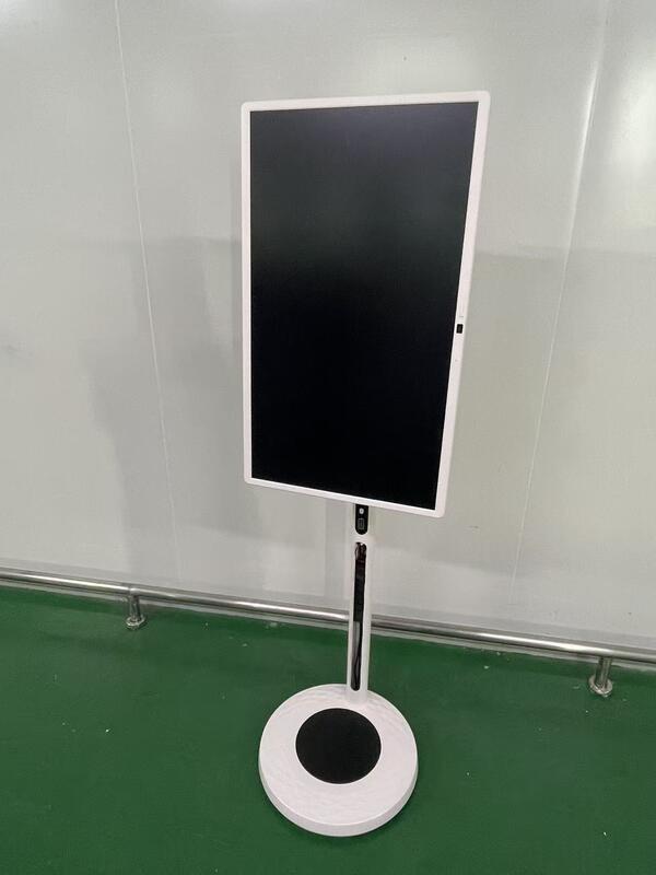 32 inç taşınabilir akıllı TV Mobil dokunmatik ekran Kablosuz Android TV tekerlekli