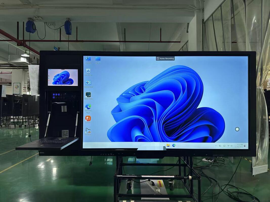 Iboard Interactive Whiteboard with Android 14 Dual System 8GB RAM 128GB Storage 20 Touch Points and Screen Share for School Education