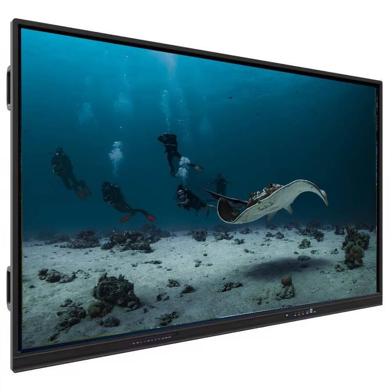 IBoard 55-98 İnç Etkileşimli Beyaz Tahta Akıllı Öğretim Tahtası 4K HD Ekran Çift Sistem Windows ve Android Parlama Önleyici Temperli Cam