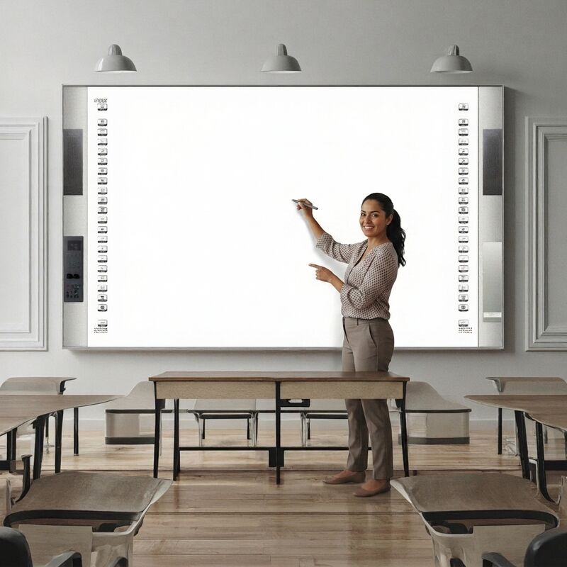 55 65 75 85 98 100 Inch Çin Eğitim Dijital Etkileşimli Düz Panel Dokunmatik Ekran Beyaz Tahta Okul için Akıllı Beyaz Tahta