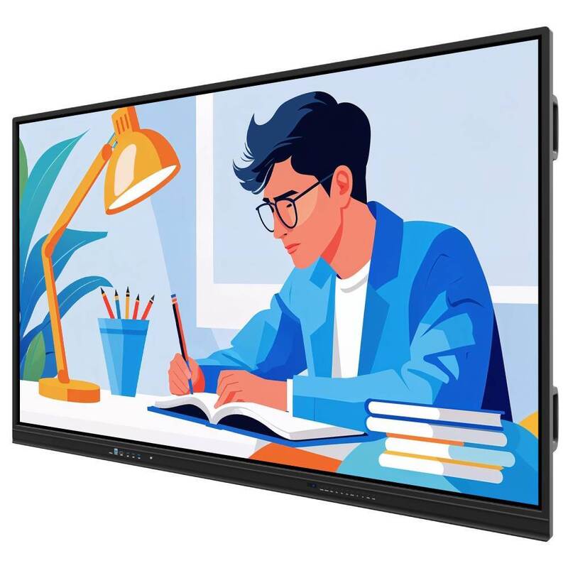 Toplantı Ofisi için 75 İnç Android PC Akıllı Panel Wifi HDMI USB 50 Temas Noktası
