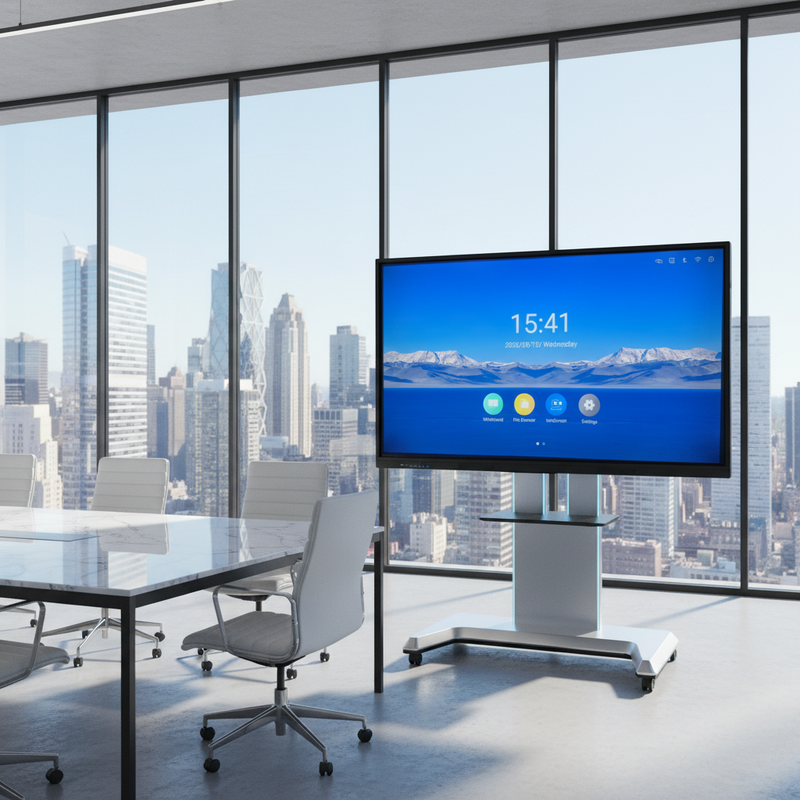 Eğitim Yazılım Sütü ile Sınıf İçin Iboard LCD Akıllı Tahta 75 Inç Etkileşimli Dokunmatik Panel