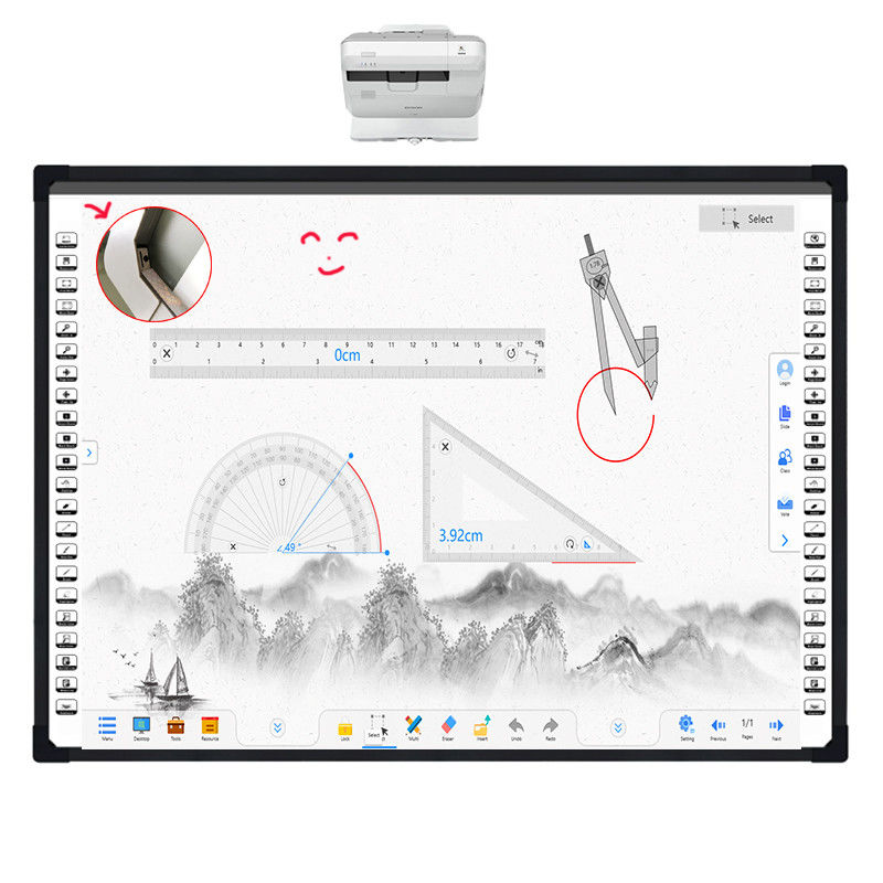 20 Touch Point Interactive Whiteboard 16 9 B2B İşbirliği ve Öğrenme için Görünüm oranı