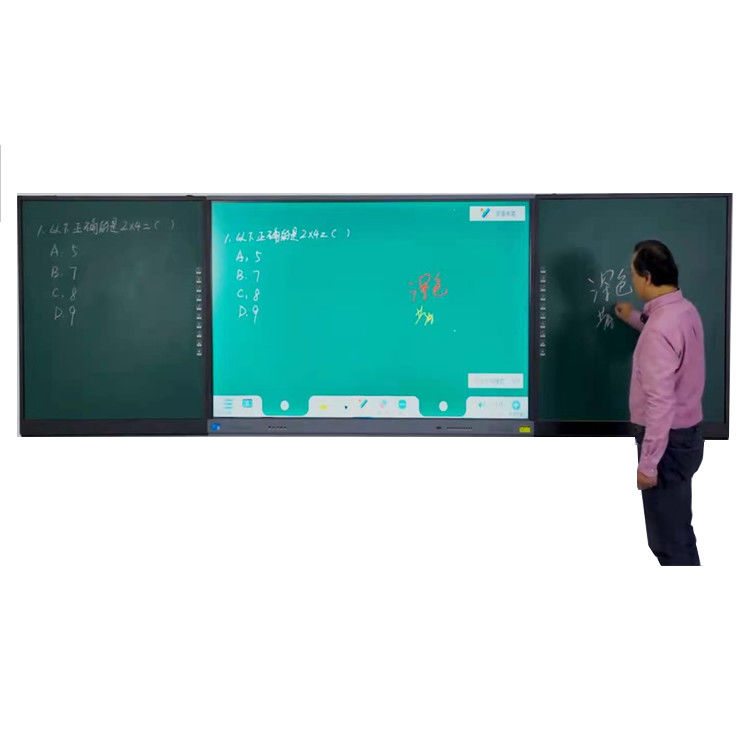 75 86 inç 4K Eğitim Aletleri Dokunmatik Ekran En İyi Akıllı Tahta Bağlantılı LCD Akıllı Blackboard