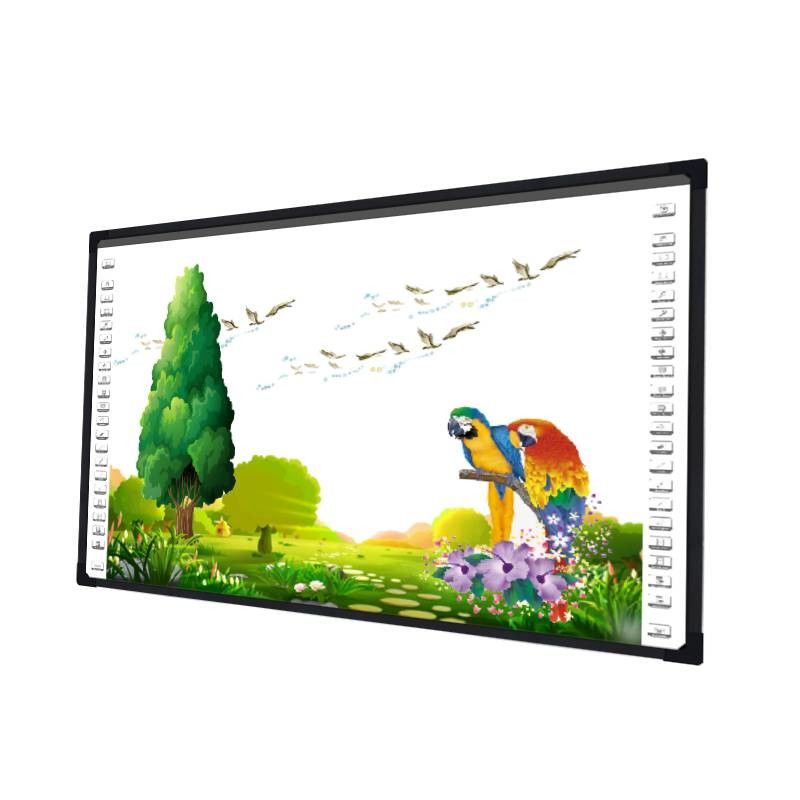 Okul Eğitimi İçin Akıllı Sınıf Optik Etkileşimli Öğretim Beyaz Tahtası 2 Kamera Siyah Çerçeve