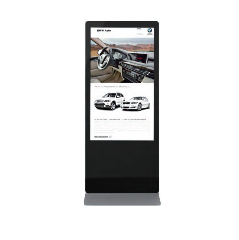 LCD Yere Durma 32-86 Inç Android Video LCD Reklam Oyuncusu Ekipmanları İç mekan Dijital Dokunmatik İşaret Kiosk Ekranı