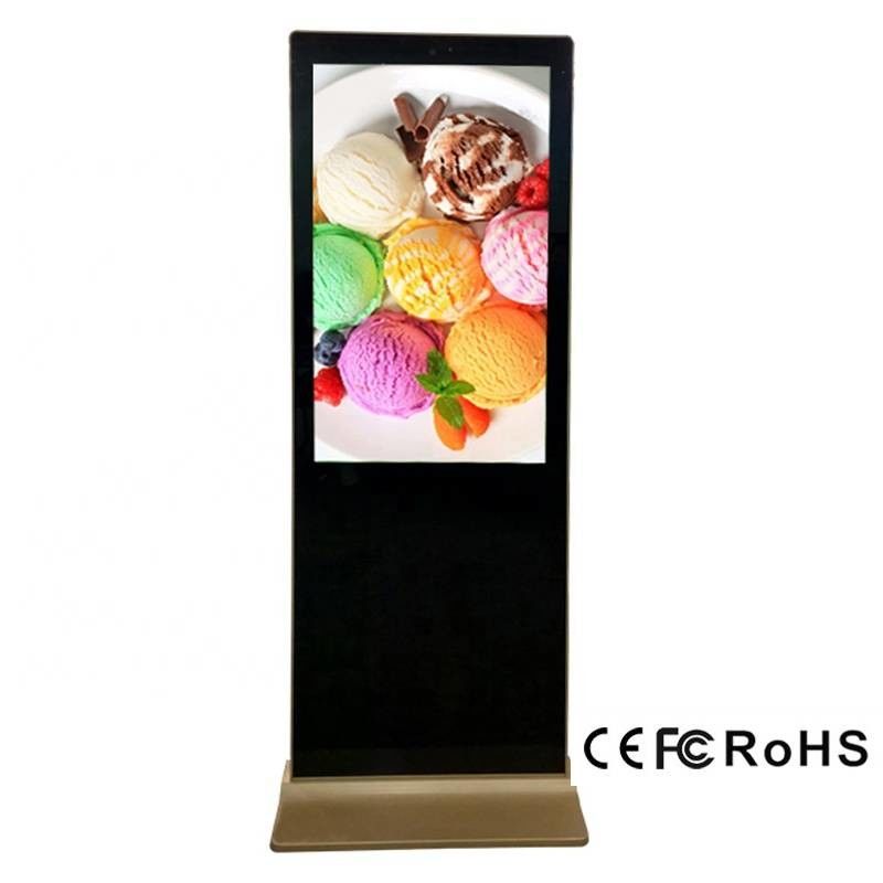 İç mekan özelleştirme tasarımı süpermarket LCD Reklam ekranı standı dijital işaretleme kiosku