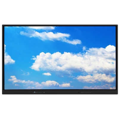 Etkileşimli dokunmatik ekran monitörü 55 65 75 86 98 110 Inch 3840*2160 4K Kamera Mikrofon Ekranı Android 13 OPS All In One