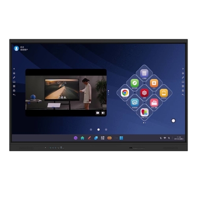 IR Interactive Whiteboard EDLA Google Sertifikalı Siyah Android OPS 40 Nokta NFC Işık Sensörü ile Monitor Okul Çocuğu