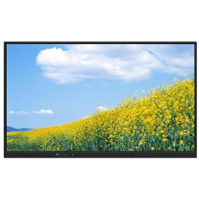 4K çözünürlüklü interaktif düz panel 350 parlaklık yüksek parlaklık ve 15W * 2 hoparlör Android 13 interaktif beyaz tahta Okul eğitimi ve toplantı için