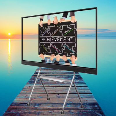 IBoard Factory 86 Inch Interactive Digital Whiteboard Okul Eğitimi Ofisi Çevrimiçi Konferansı için Akıllı Dokunmatik Panel Ekranı