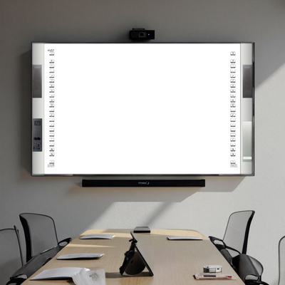 Çin Fabrikası Doğrudan Özelleştirme Hepsi Birde Etkileşimli 20 Dokunma Noktası IR Kızılötesi Seramik 96 Inç Akıllı Taşlar Hoparlör 16:10 Yan Çubuk Projector Taşları Üniversite Okulu Öğretim Yazılımı ile