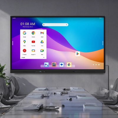 65'' Kızılötesi Etkileşimli Dokunmatik Ekran Monitörü Eğitim için Akıllı Tahta Ofis Toplantısı Sınıf Reklamı