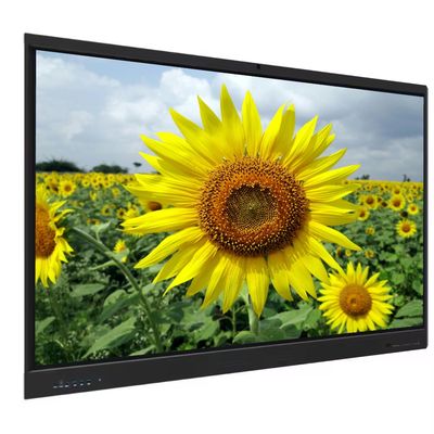 Okullar için Etkileşimli Panolar Konferansı 65 İnç Akıllı Etkileşimli Pano Beyaz Tahta Android Windows Sistemi Etkileşimli Düz Panel Ekran