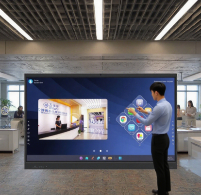 Fabrika Fiyatı IBoard 4k Dokunmatik Ekran Çok Dilli Yazılım Lcd Akıllı Tahta Android Okul için Etkileşimli Tahta