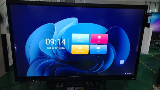 19 Yıllık Fabrika Toptan Kızılötesi Dokunmatik 20 Dokunmatik Noktalı Etkileşimli Dokunmatik Ekran Monitör Düşük Güç Tüketimi 178° Görüş Açısı Dahili Android 14 Etkileşimli Beyaz Tahta Okul Eğitim Ekipmanı