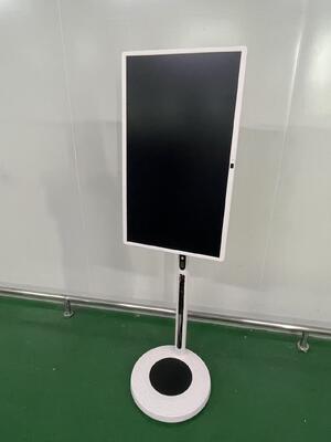 32 inç taşınabilir akıllı TV Mobil dokunmatik ekran Kablosuz Android TV tekerlekli