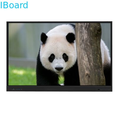 Okul öğretimi ve ofis toplantıları için 20/40 dokunma noktası ve kızılötesi dokunuşlu 75 inçlik etkileşimli dokunma ekranı monitörü