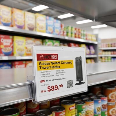 Akıllı ofis Süpermarket E-Mürekkep Ekranı Fiyat Etiketi 4 Renkli Elektronik Rafa Etiket