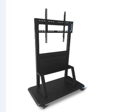 220LBS Elektronik Mobil Stand 800x600mm Siyah Metal Dokunmatik Ekran Monitör için 52-86 İnç