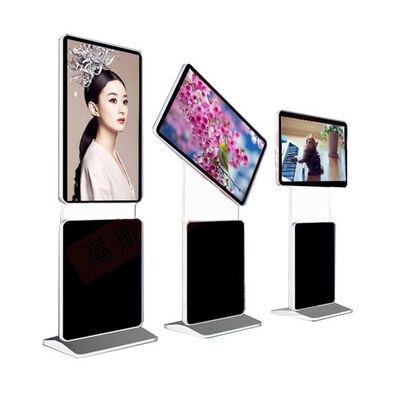 Ayaklı 3840x2160 UHD Dokunmatik Ekranlı Kiosk, 6 Nokta Dokunmatik ve Alüminyum Alaşımlı Çerçeveli