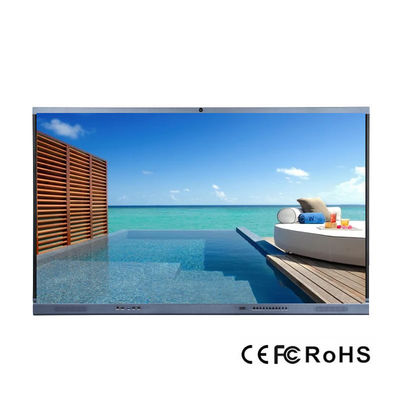 iBoard Geniş Ekran Alüminyum Çerçeve Kızılötesi Etkileşimli Beyaz Tahta 86 inç 4k Etkileşimli Panel